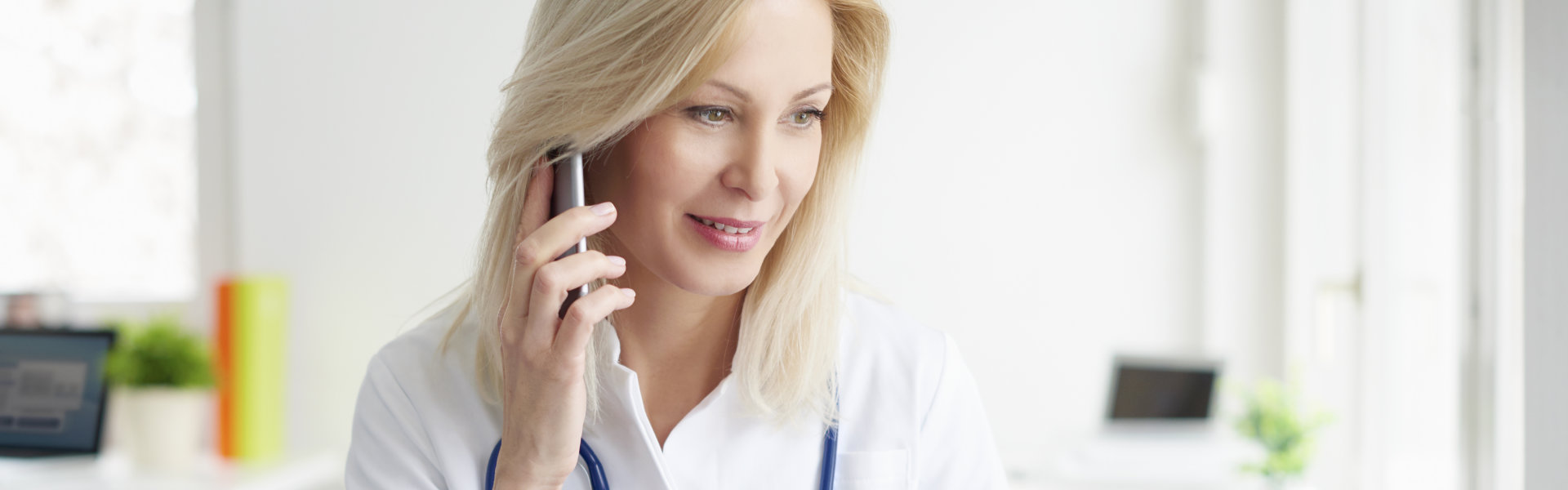 woman having a phone call